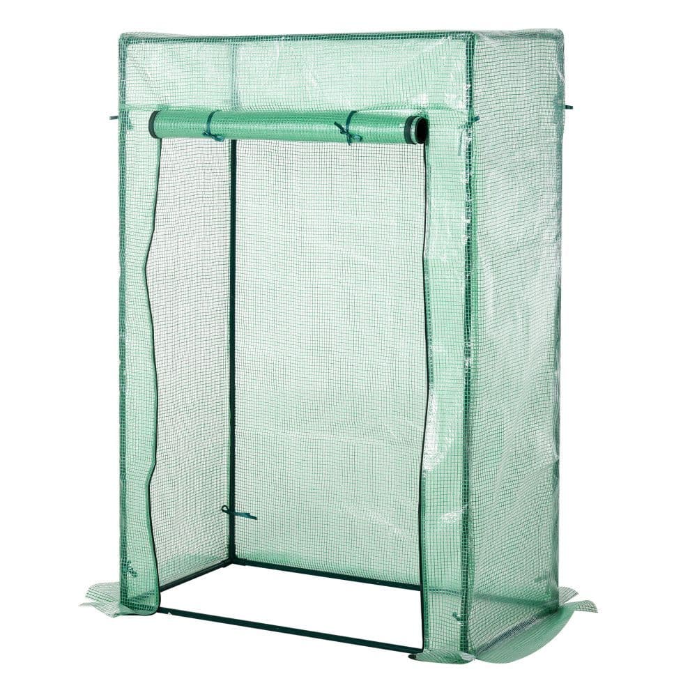 image-100 x 50 x 150cm Greenhouse w/ Zipper Roll-up Door Outdoor Green