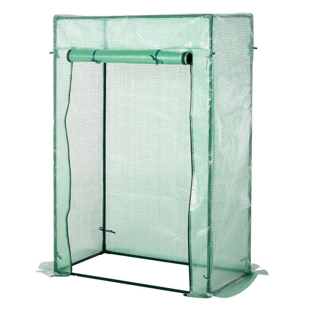 image-100 x 50 x 150cm Greenhouse w/ Zipper Roll-up Door Outdoor Green