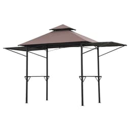 image-Party BBQ Tent Outdoor Camping Patio Canopy Awing Waterproof Coffee