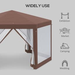 image-Hexagonal Garden Gazebo Party Tent Patio Marquee Canopy