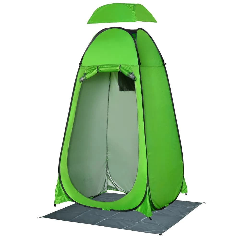 image-Camping Shower Tent w/ Pop Up Design, Outdoor Dressing Changing Room
