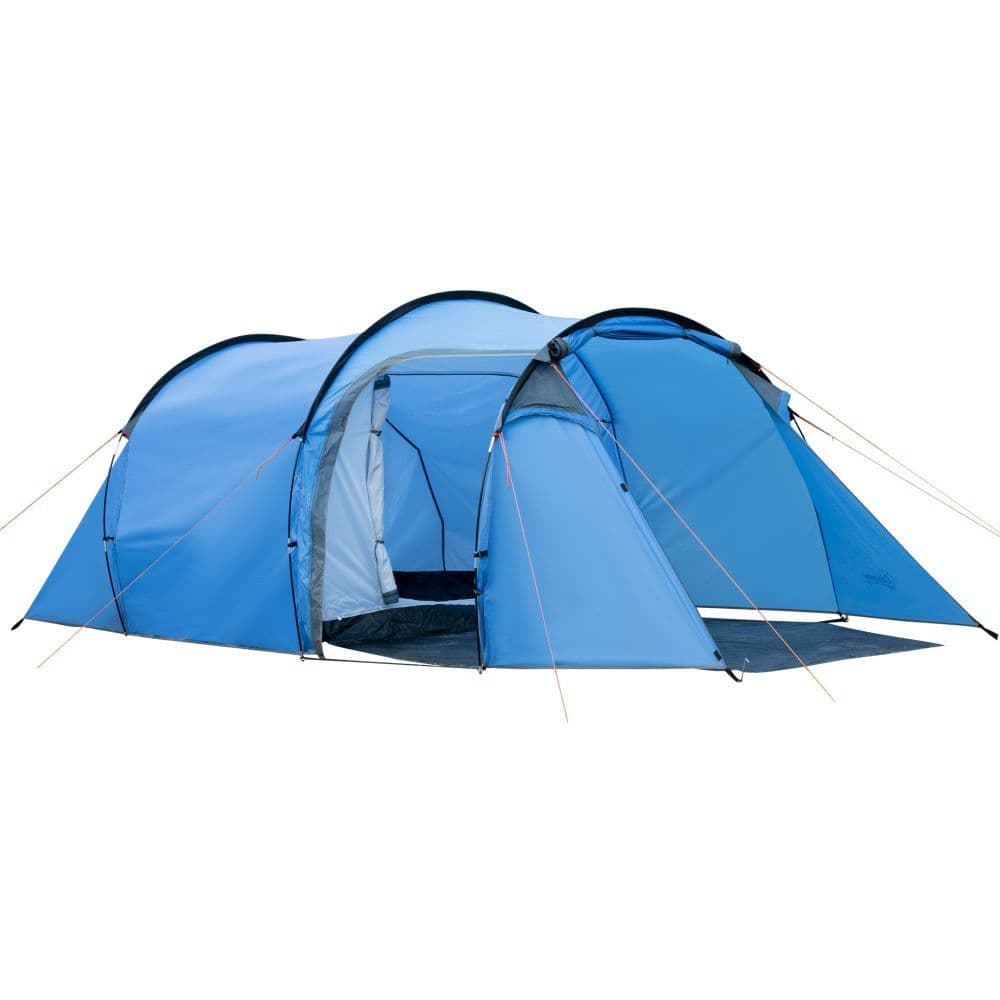 image-3 Man 2 Room Tent Camping Tent With Living Area Air Vents Blue