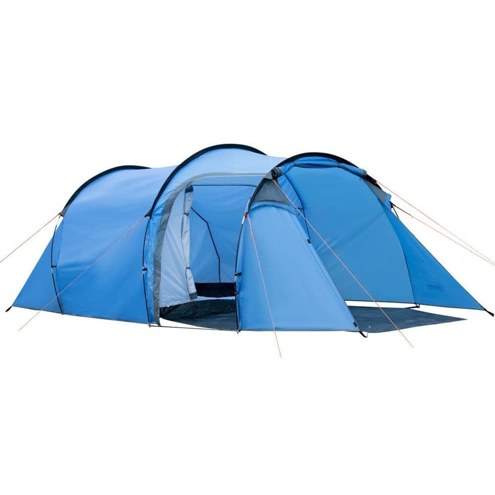 image-3 Man 2 Room Tent Camping Tent With Living Area Air Vents Blue