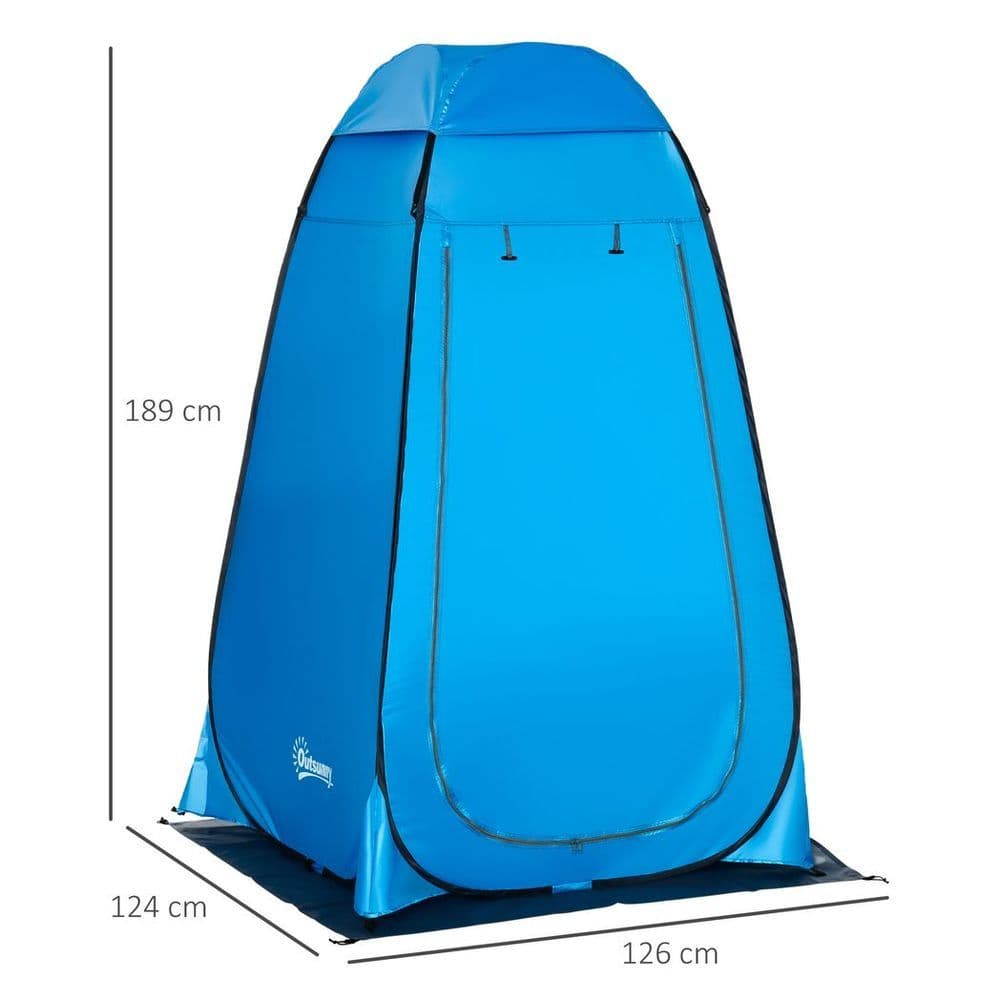 image-Camping Shower Tent w/ Pop Up Design, Outdoor Dressing Changing Room
