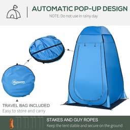 image-Camping Shower Tent w/ Pop Up Design, Outdoor Dressing Changing Room