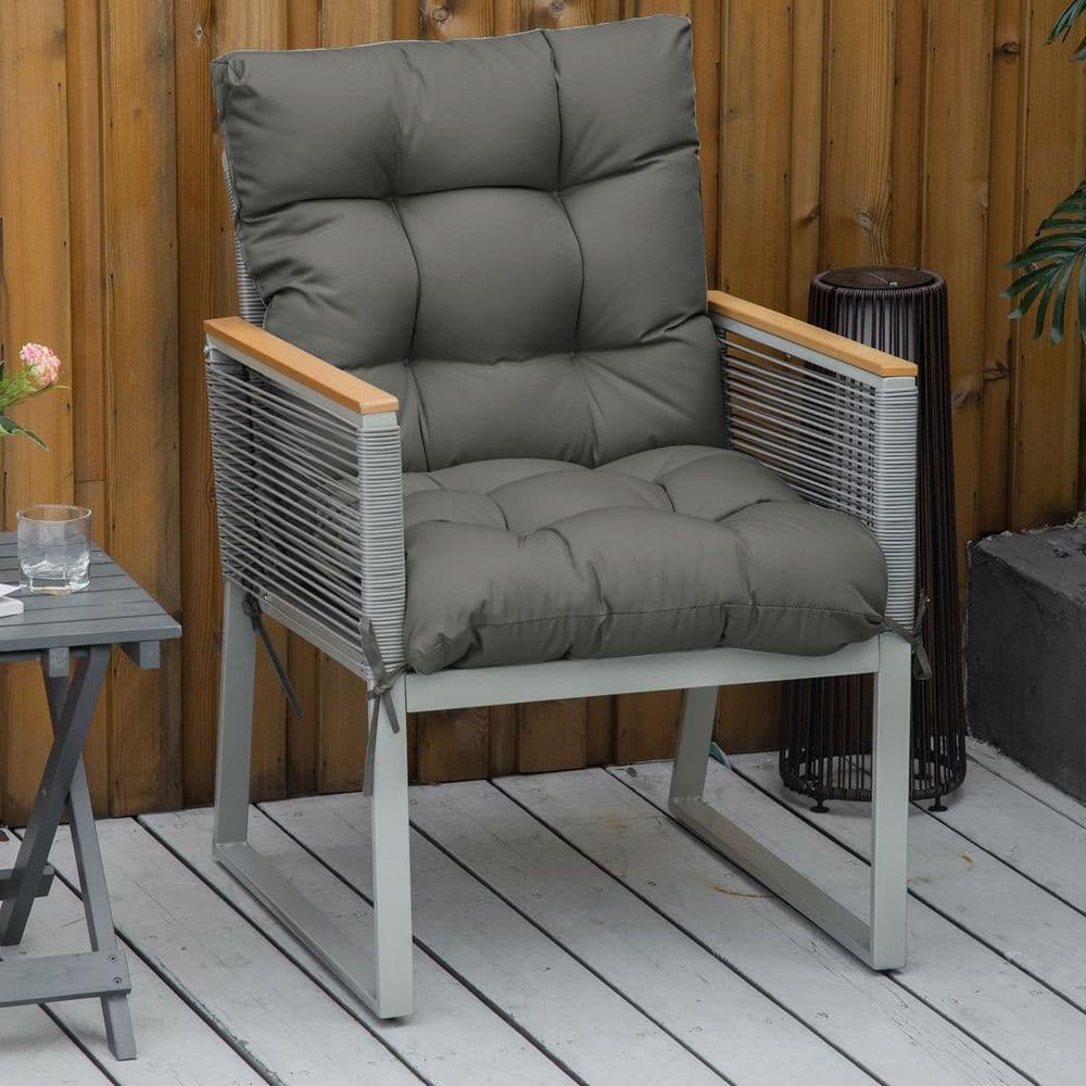 image-Garden Back Chair Cushion Patio Seat Cushion Pad Outdoor & Indoor Use