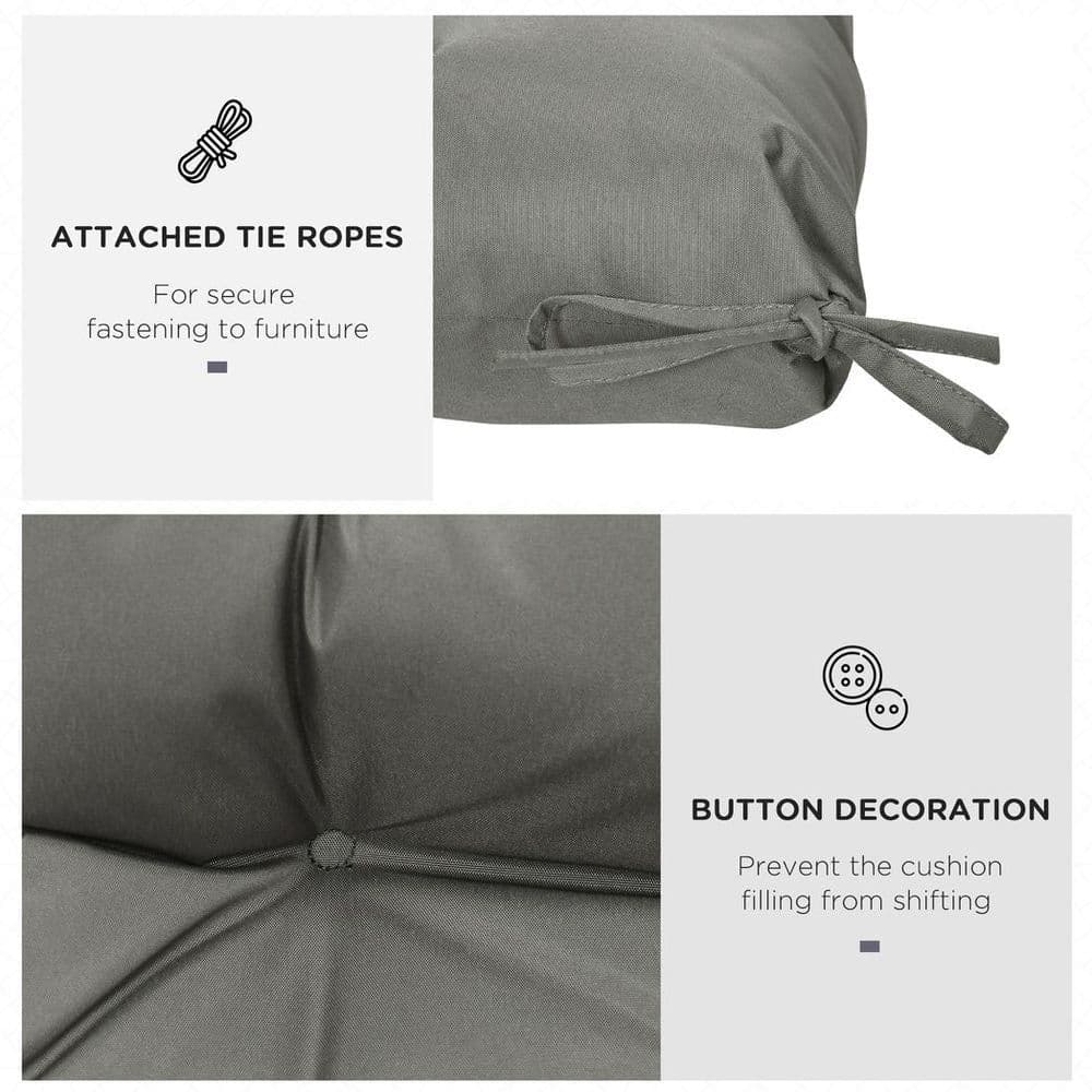 image-Garden Back Chair Cushion Patio Seat Cushion Pad Outdoor & Indoor Use