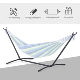 image-2.8m Metal Hammock Stand Frame Replacement Garden Outdoor Patio