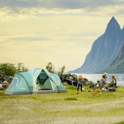 image-Outdoor Camping Tent For 5-6 W/ Bag, Fiberglass & Steel Frame