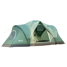 image-Outdoor Camping Tent For 5-6 W/ Bag, Fiberglass & Steel Frame
