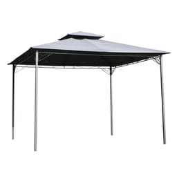image-3x3(m) Outdoor Patio Gazebo Steel Canopy Tent Pavilion 2-Tier Roof Top