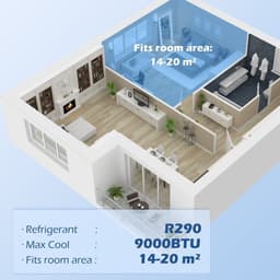 image-9,000 BTU Portable Air Conditioner Unit with WiFi Smart App, 20m�