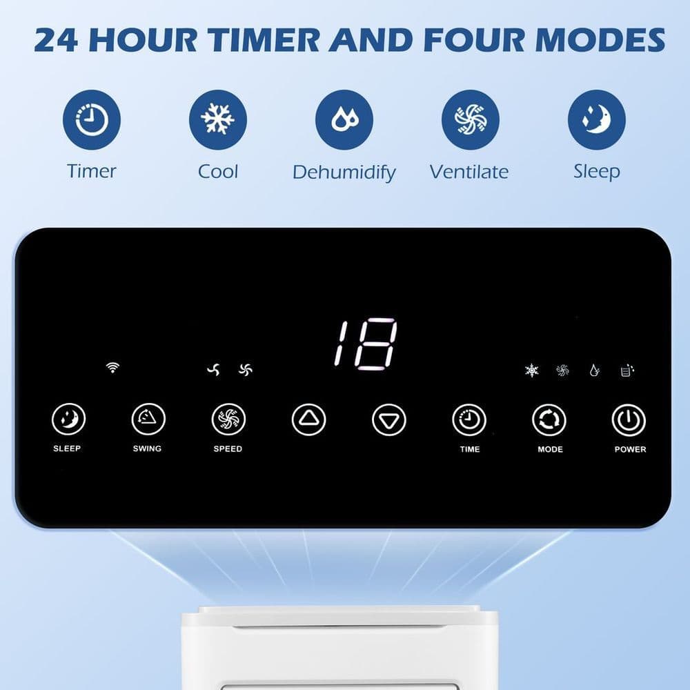 image-9,000 BTU Portable Air Conditioner Unit with WiFi Smart App, 20m�
