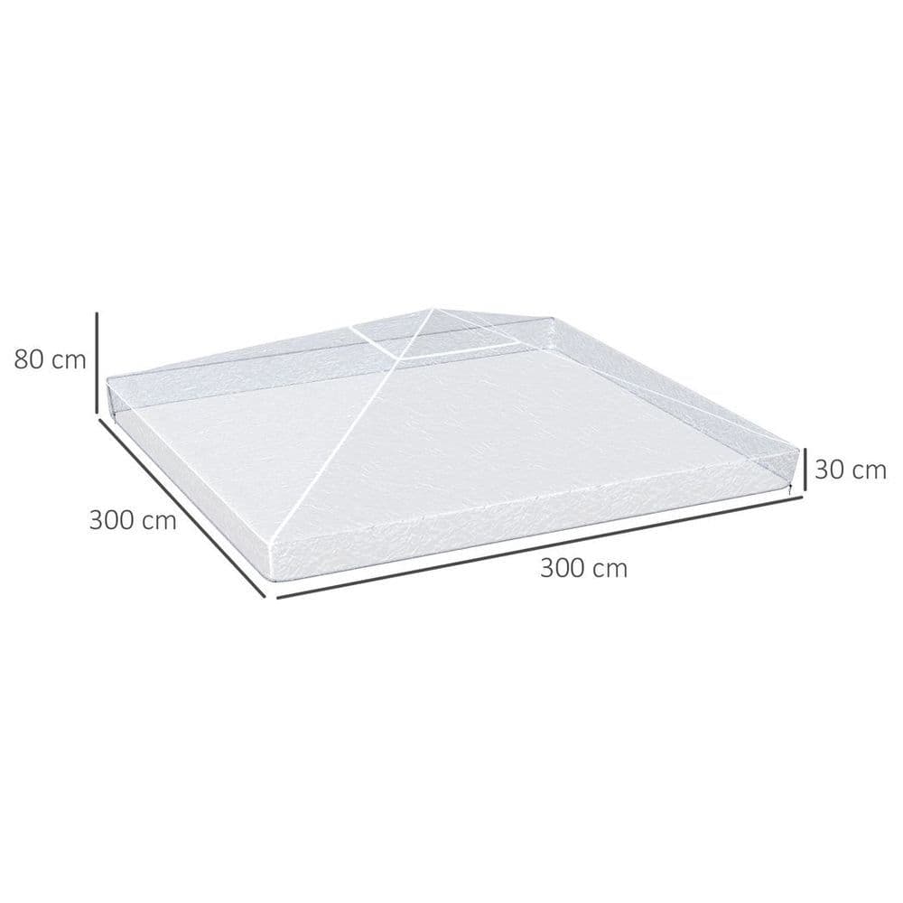 image-3 x 3 (m) Gazebo Protective Cover, Waterproof Cover for Canopy, Tent