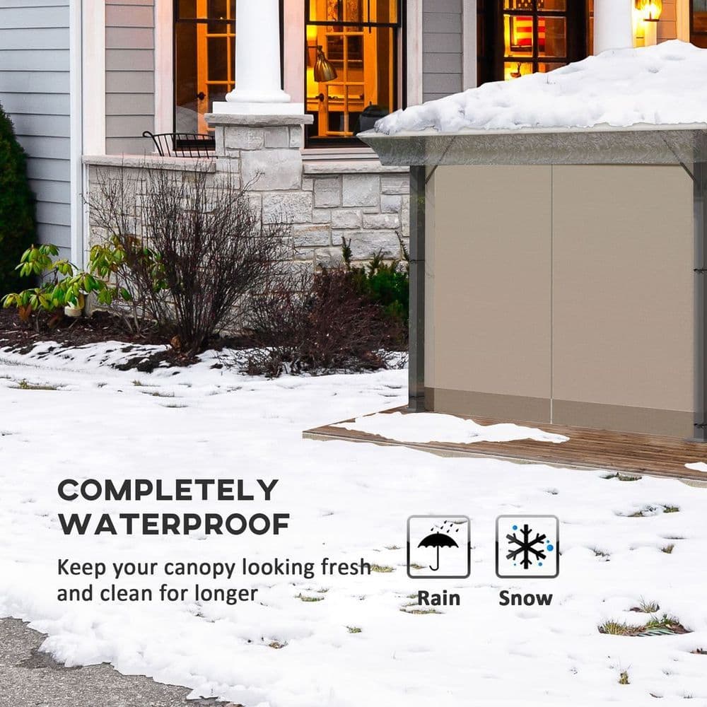 image-3 x 3 (m) Gazebo Protective Cover, Waterproof Cover for Canopy, Tent