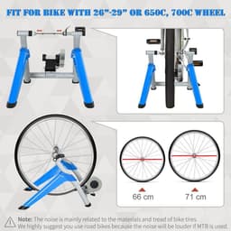 image-Bicycle Trainer 8-level Resistance for 650C, 700C or 26"-29" Bike Tyres