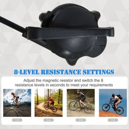 image-Bicycle Trainer 8-level Resistance for 650C, 700C or 26"-29" Bike Tyres