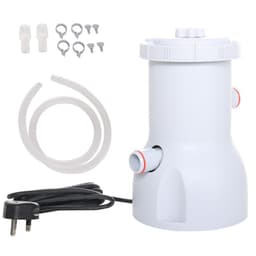 image-Swimming Pool Filter Pump with Cartridge for 13'-15' Above Ground Pools