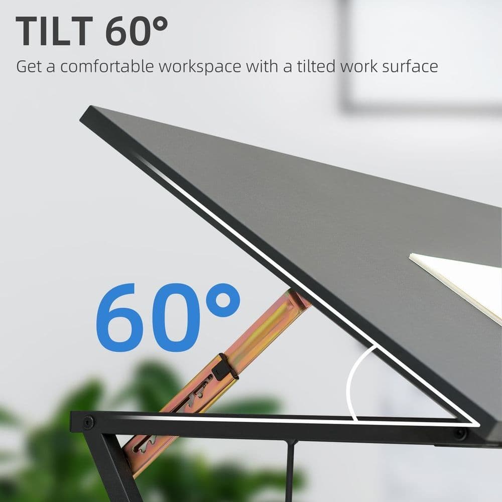 image-Vinsetto Adjustable Laptop Stand Tilt Writing Desk Workstation w/ Stopper