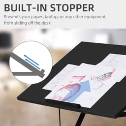 image-Vinsetto Adjustable Laptop Stand Tilt Writing Desk Workstation w/ Stopper
