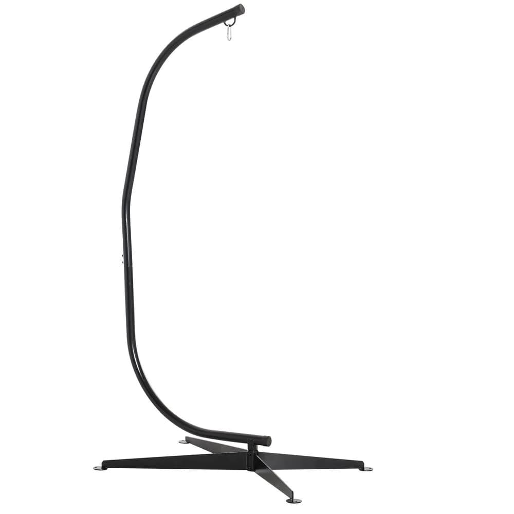 image-Hammock Chair Stand Only Heavy Duty Metal C-Stand Indoor or Outdoor