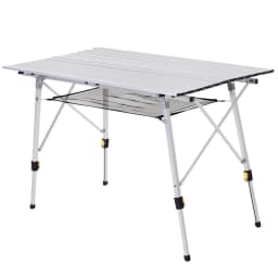 image-Portable Roll-up Aluminium Folding Picnic Table Outdoor BBQ Party
