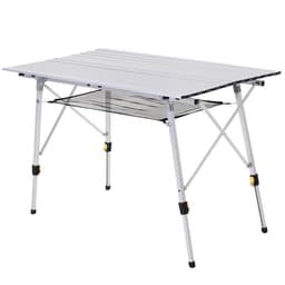 image-Portable Roll-up Aluminium Folding Picnic Table Outdoor BBQ Party