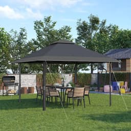 image-4 x 4m Outdoor Pop-Up Canopy Tent Gazebo Adjustable Legs Bag Grey