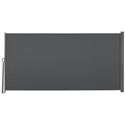 image-3x1.6M Retractable Side Awning Screen Fence Patio Privacy Divider Grey