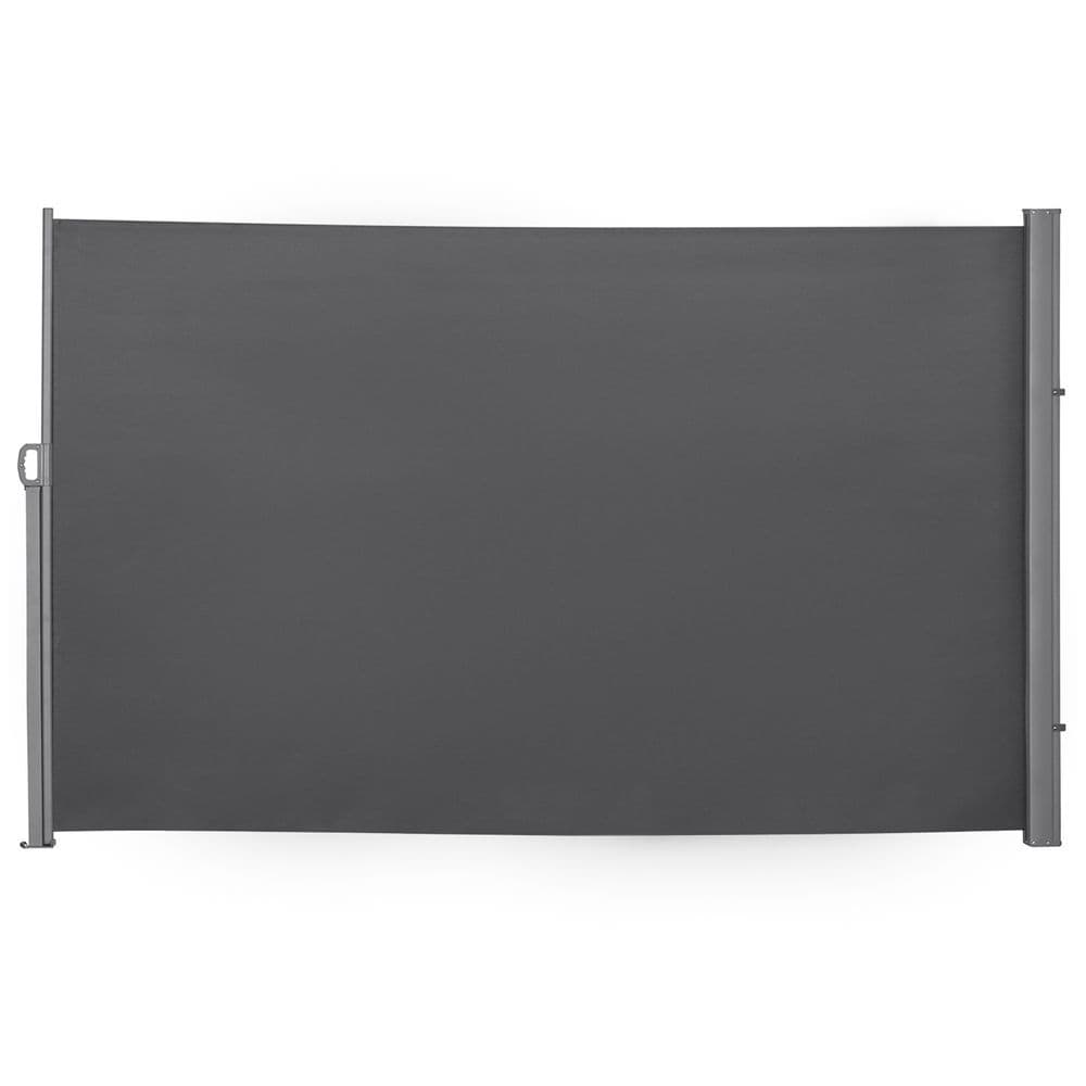 image-3x1.8M Retractable Side Awning Screen Fence Patio Privacy Divider Grey