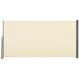 image-3x1.6M Retractable Side Awning Screen Fence Patio Privacy Divider Cream