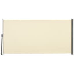 image-3x1.6M Retractable Side Awning Screen Fence Patio Privacy Divider Cream