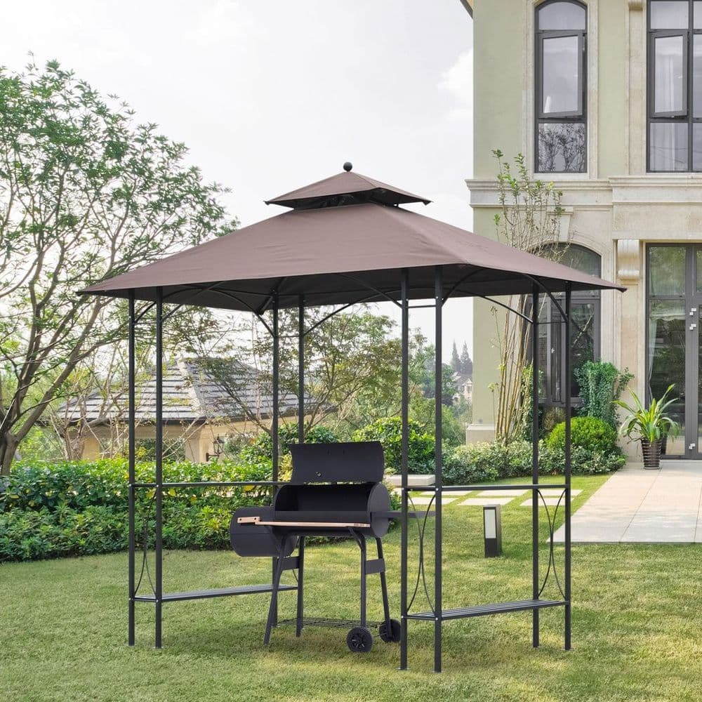 image-2.5x1.5m BBQ Tent Canopy Patio Outdoor Awning Gazebo Party Sun Shelter