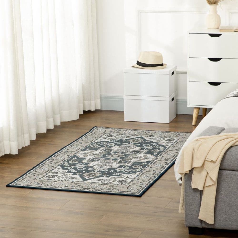 image-Area Rugs for Living Room Bedroom, Vintage Large Carpet, 80x150 cm