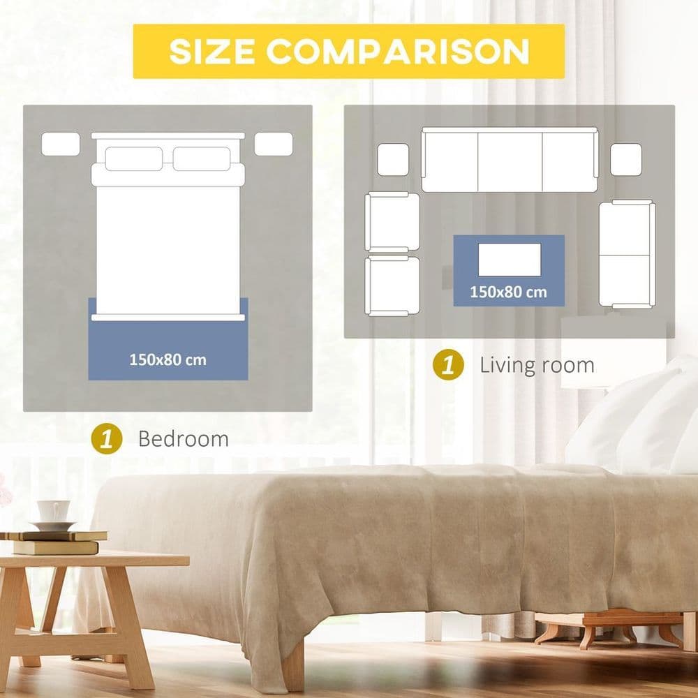 image-Area Rugs for Living Room Bedroom, Vintage Large Carpet, 80x150 cm