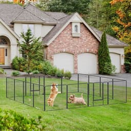 image-16 Panels Heavy Duty Puppy Play Pen for Small, Medium Dogs 80Hcm