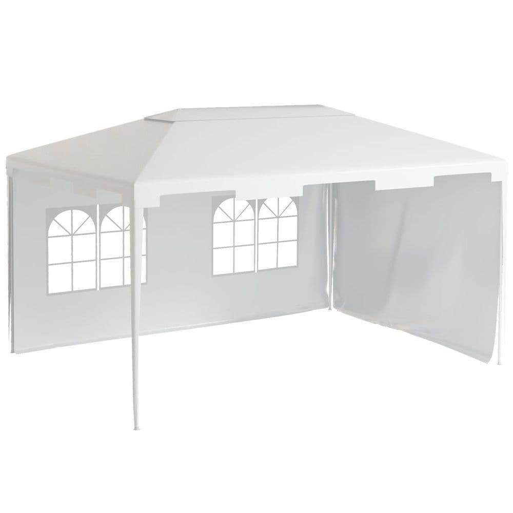 image-3 x 4 m Garden Gazebo Outdoor Canopy Marquee Party Tent White
