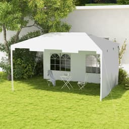 image-3 x 4 m Garden Gazebo Outdoor Canopy Marquee Party Tent White