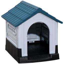 image-Dog Kennel for Outside Plastic Dog House for XS Dogs, 64.5 x 57 x 66cm
