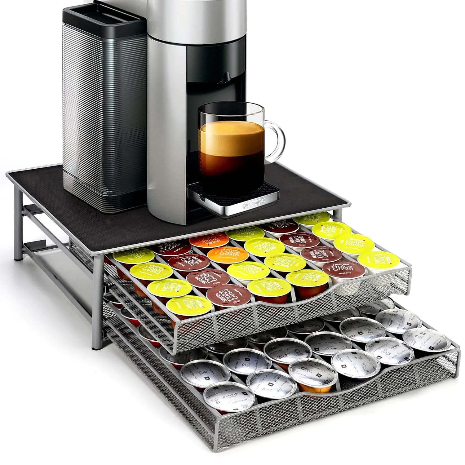 image-Vinsani Coffee Pod Double Drawer 1010373
