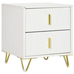 image-Nightstand with 2 Drawers, Side End Table for Living Room, Bedroom