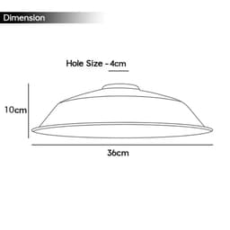 image-3 Pack Burgundy Retro Vintage Lampshade Easy Fit E27/B22 Base Pendant Metal 36cm Lamp Light Shades