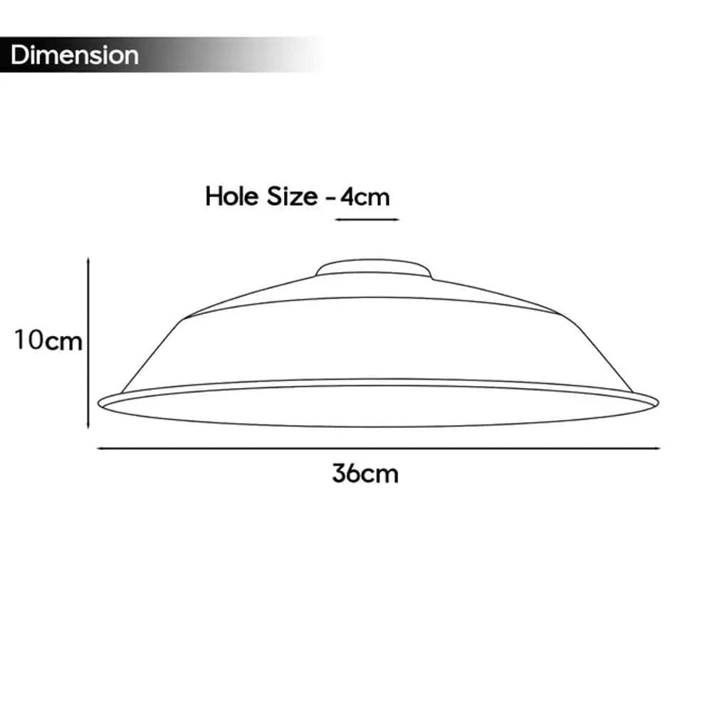 image-3 Pack Burgundy Retro Vintage Lampshade Easy Fit E27/B22 Base Pendant Metal 36cm Lamp Light Shades