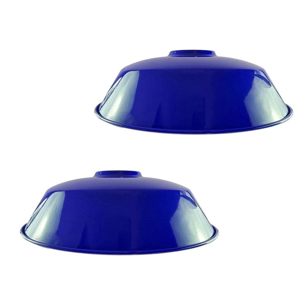 image-2 Pack Navy Blue Retro Vintage Lampshade Easy Fit