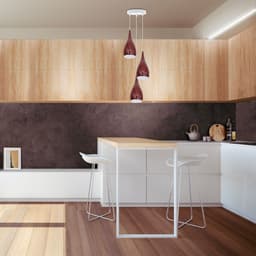 image-4 Head Modern Industrial Metal E27 Burgundy Teardrop Pendant Light Hanging Light Fixture