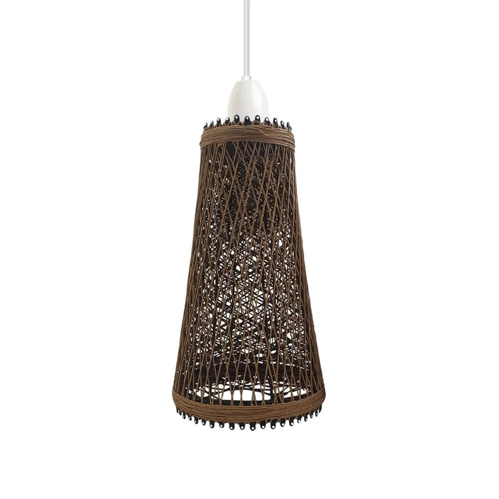 image-Retro Vintage 4cm Hole Barrel Cage Design Lampshade Easy Fit
