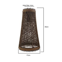 image-Retro Vintage 4cm Hole Barrel Cage Design Lampshade Easy Fit