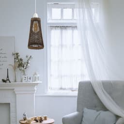 image-Retro Vintage 4cm Hole Barrel Cage Design Lampshade Easy Fit