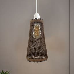 image-Retro Vintage 4cm Hole Barrel Cage Design Lampshade Easy Fit