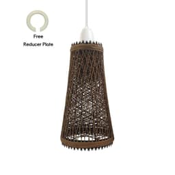 image-Retro Vintage 4cm Hole Barrel Cage Design Lampshade Easy Fit